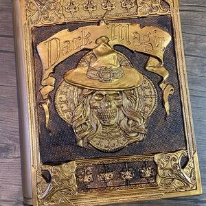 Electronic halloween decoration witch book